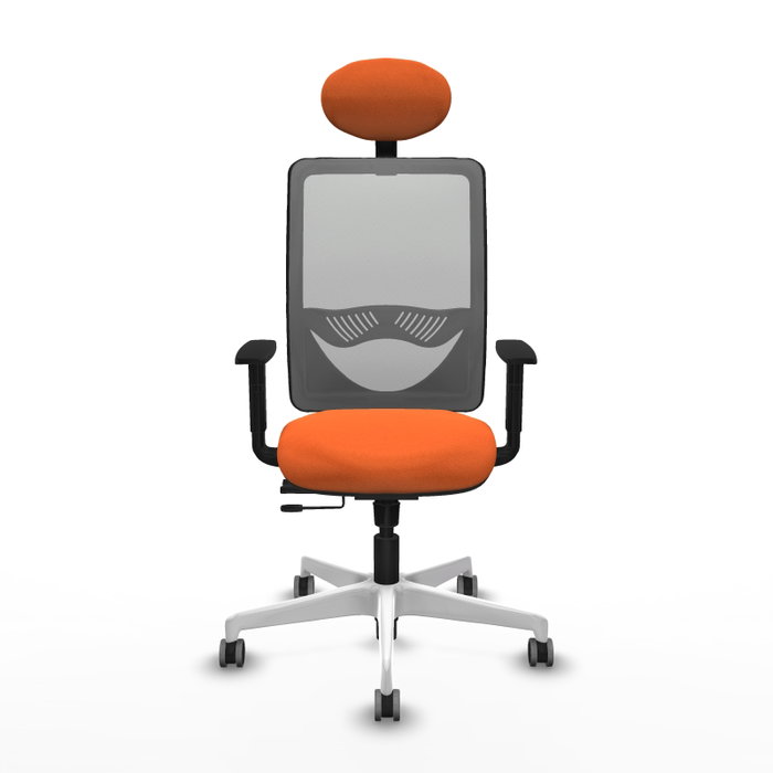 PIQUERAS Y CRESPO Silla de oficina Zulema Naranja y Gris PIQUERAS Y CRESPO Silla de oficina Zulema Naranja y Gris