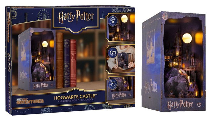 Harry Potter Tiny Adventures Book Nook Mini Diorama Hogwarts Castle 18 cm Harry Potter Tiny Adventures Book Nook Mini Diorama Hogwarts Castle 18 cm