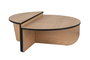 Nordure Mesa de Centro Roble Miel y Negro 90cm x 30cm x 60cm y 85cm x 35cm x 30cm