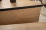 Nordure Mesa de Centro Roble Miel y Negro 90cm x 30cm x 60cm y 85cm x 35cm x 30cm
