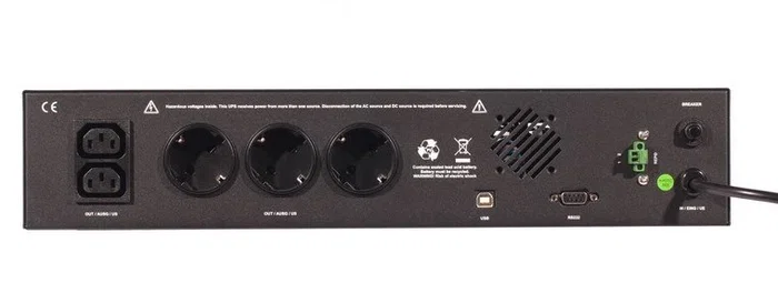 Riello iDialog Rack 1200 1,2 kVA 720 W Negro