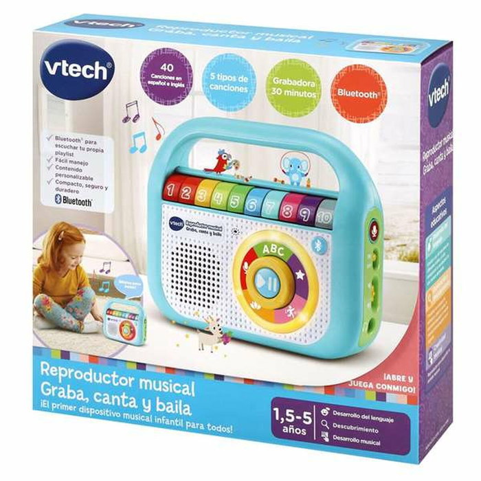 V-TECH Reproductor Musical Graba, Canta y Baila con Bluetooth