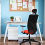 PIQUERAS Y CRESPO Silla de oficina Motilla Verde oliva y Azul