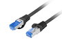 Lanberg Cable Red Latiguillo CAT.6A S/FTP 100 cm Negro