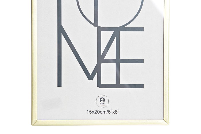 DKD Home Decor Marco de Fotos 15x20 Metal Cristal Dorado DKD Home Decor Marco de Fotos 15x20 Metal Cristal Dorado