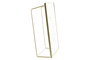 DKD Home Decor Marco de Fotos 15x20 Metal Cristal Dorado