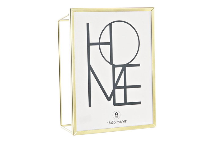 DKD Home Decor Marco de Fotos 15x20 Metal Cristal Dorado DKD Home Decor Marco de Fotos 15x20 Metal Cristal Dorado