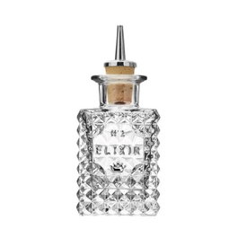 Bormioli Rocco Botella Elixir de Vidrio, 10 cl, Altura 135 mm, Diámetro 57 mm