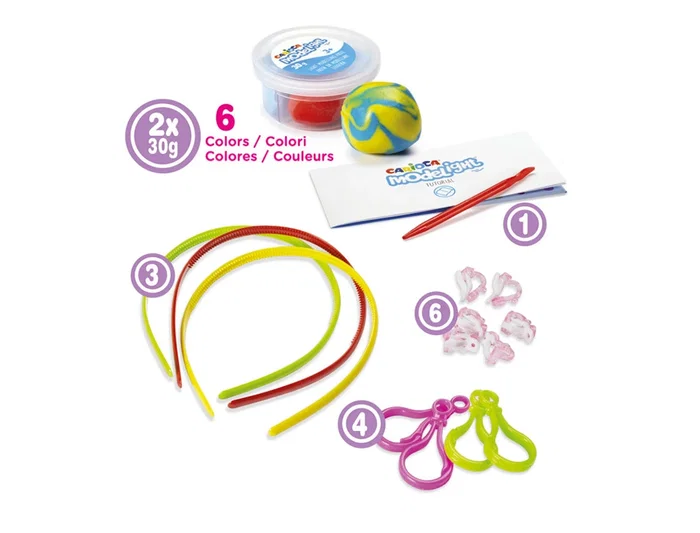 Carioca Pasta de modelar Modelight Bijoux Súper Ligera Pendientes y Turbantes 2x30gr