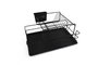 Hermia Escurreplatos SM006-B, Escurridor de Platos Metálico Negro 47x32x24 cm