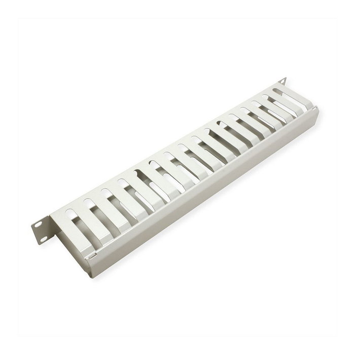 VALUE Panel frontal de 19 pulgadas 1 HE con canal de gestión 40x80mm gris