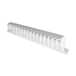 VALUE Panel frontal de 19 pulgadas 1 HE con canal de gestión 40x80mm gris