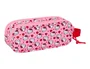 Safta Bolso Escolar Portatodo Doble, Colección Hello Kitty, Estuche con Dos Cremalleras, Dimensiones 80x210x60 mm