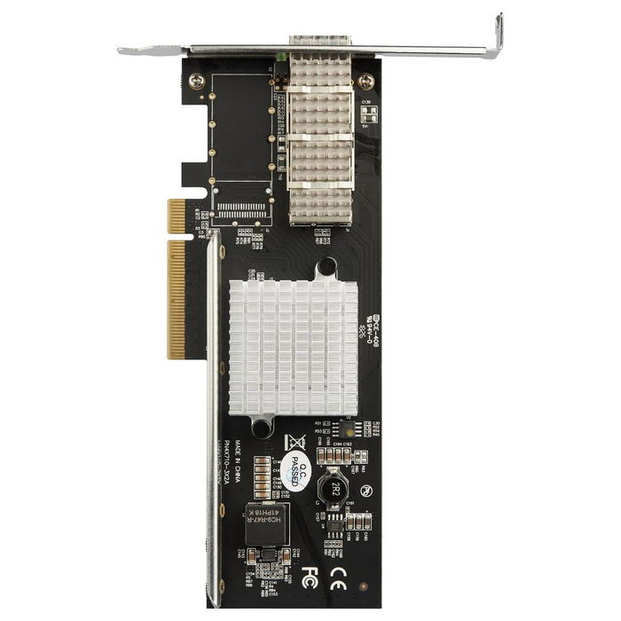 StarTech.com Tarjeta de Red QSFP+ 40G PCIe 3.0 x8 de Perfil Bajo - 1 Puerto 40GbE - Compatible con Windows y Linux - PEX40GQSFP+