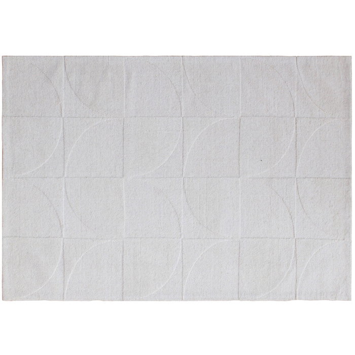 DKD Home Decor Alfombra de Lana Hecha a Mano 140x200 cm Crudo