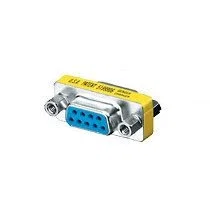 Equip Adaptador Serie DB9 Hembra a DB9 Hembra, Conector de Cambio de Género para Cable DB-9, Plata, Ref: 124301
