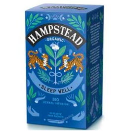 HAMPSTEAD Sleepwell Infusion 20Sbrs. Bijo, Infusión Herbal con Rooibos, Manzanilla y Vainilla para Relax