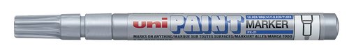 UNI-BALL Paint Marker 0,8 mm (PX-21) Plata (Set de 12) UNI-BALL Paint Marker 0,8 mm (PX-21) Plata (Set de 12)