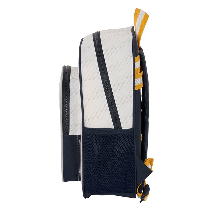 Mochila Escolar Real Madrid C.F. Blanco 28 x 34 x 10 cm