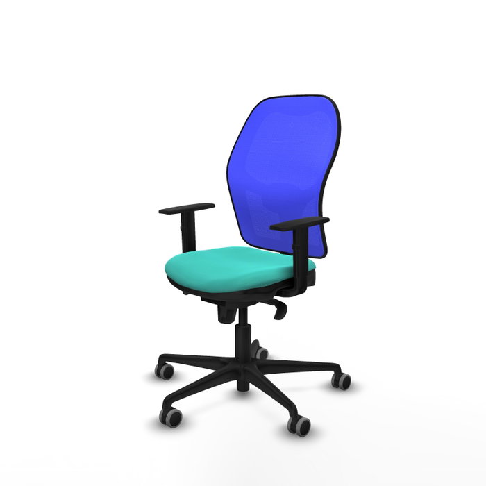 PIQUERAS Y CRESPO Silla de oficina Jorquera con mecanismo sincro, Turquesa y Azul PIQUERAS Y CRESPO Silla de oficina Jorquera con mecanismo sincro, Turquesa y Azul