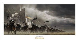 Weta Workshop Litografía El Señor de los Anillos Faramir's Charge 59 x 30 cm