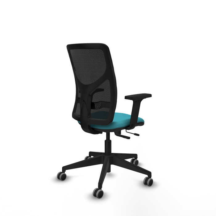 PIQUERAS Y CRESPO Silla de oficina Motilla Turquesa y Negro PIQUERAS Y CRESPO Silla de oficina Motilla Turquesa y Negro