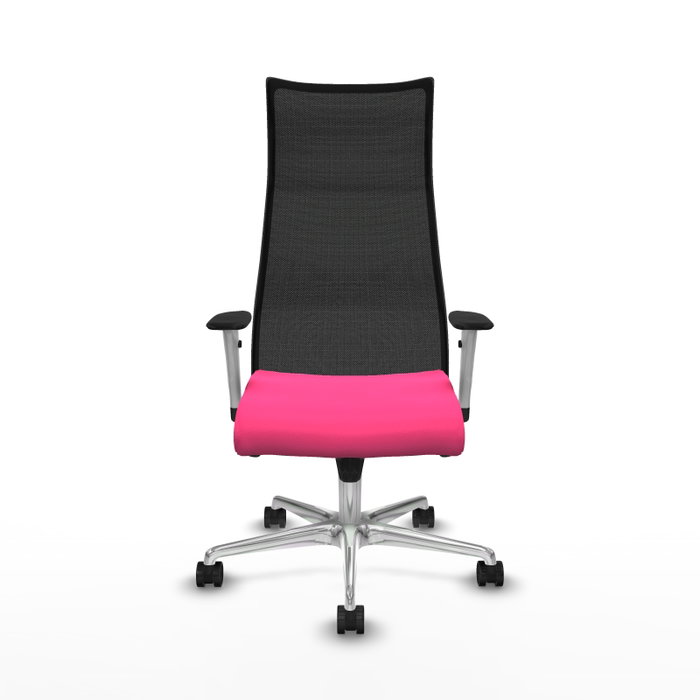 PIQUERAS Y CRESPO Sillón Albacete Rosa y Negro con Mecanismo Sincro PIQUERAS Y CRESPO Sillón Albacete Rosa y Negro con Mecanismo Sincro