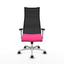PIQUERAS Y CRESPO Sillón Albacete Rosa y Negro con Mecanismo Sincro