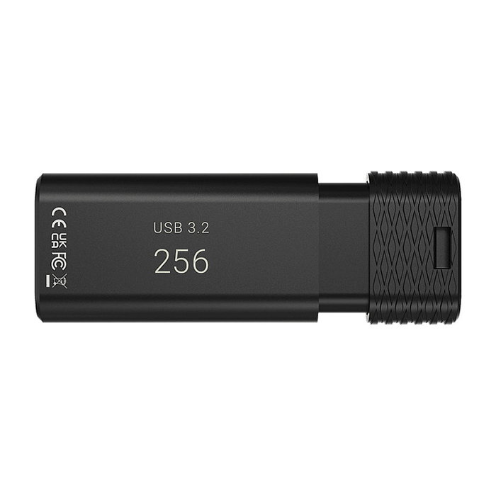 PNY PRO Elite V3 USB 3.2 Gen 1 - 256 GB - Negro - Unidad Flash USB Tipo C Lectura 1000 MB/s - Llavero