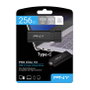 PNY PRO Elite V3 USB 3.2 Gen 1 - 256 GB - Negro - Unidad Flash USB Tipo C Lectura 1000 MB/s - Llavero