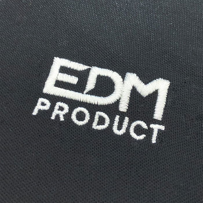 Edm Polo Merchandishing Negro Talla XXL Manga Corta Bordado Algodón Poliéster