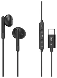 Hama Classy Auricular Intrauditivo USB-C con Micrófono Cable 1.2m Negro