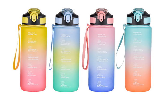 Bewinner Botella Sport Agua Multicolor 600 ml (12 Unidades)