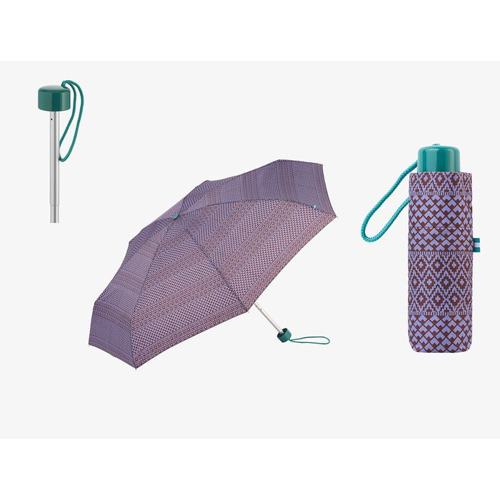 C-Collection Paraguas Mini Plegable Estampado Étnico UV 50+ Antiviento Ø 90 cm Colores Surtidos