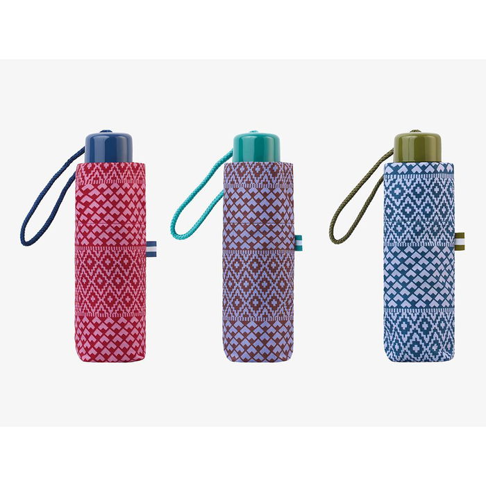 C-Collection Paraguas Mini Plegable Estampado Étnico UV 50+ Antiviento Ø 90 cm Colores Surtidos