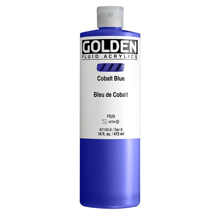 Golden Fluid Colores Acrílicos Azul Cobalto 473 ml Golden Fluid Colores Acrílicos Azul Cobalto 473 ml