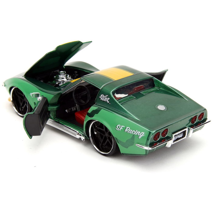 Jada Street Fighter Cammy y Chevrolet 1969 Corvette Stingray ZL1 1:24