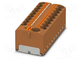 PHOENIX CONTACT PTFIX 10/18X4 BN Conector de carril marrón