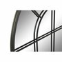 DKD Home Decor Espejo de Hierro y Cristal Estilo Ventana Negro 70x120 cm