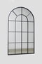 DKD Home Decor Espejo de Hierro y Cristal Estilo Ventana Negro 70x120 cm