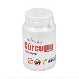 AYURVEDA AUTENTICO Cúrcuma con Pimienta Negra - 60 Cápsulas - Complemento Alimenticio Ayurvédico