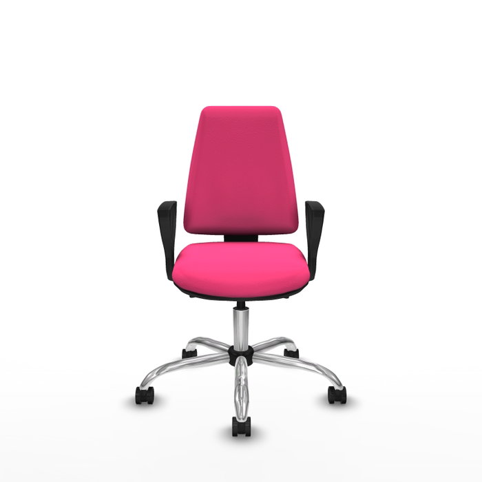 PIQUERAS Y CRESPO Silla de oficina Elche con mecanismo Asincro en Rosa