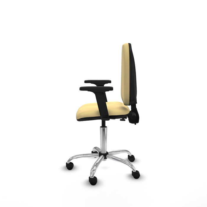 PIQUERAS Y CRESPO Silla de oficina Aýna color Crema con mecanismo de doble maneta PIQUERAS Y CRESPO Silla de oficina Aýna color Crema con mecanismo de doble maneta