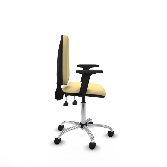 PIQUERAS Y CRESPO Silla de oficina Aýna color Crema con mecanismo de doble maneta PIQUERAS Y CRESPO Silla de oficina Aýna color Crema con mecanismo de doble maneta