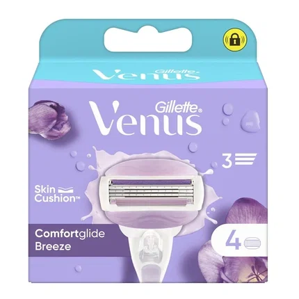 Gillette Venus Breeze Cargador y 4 Recambios de Cuchillas