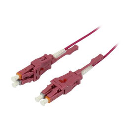 Synergy21 Cable de parcheo de fibra óptica LC-LC OM4 0,5m Uniboot