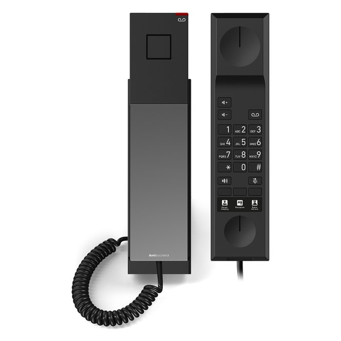 Snom HD300A Teléfono IP Negro para Hotel, Montaje en Escritorio o Pared, Funciones Antibacterianas, Terminal con Auricular Conectado por Cable Snom HD300A Teléfono IP Negro para Hotel, Montaje en Escritorio o Pared, Funciones Antibacterianas, Terminal con Auricular Conectado por Cable