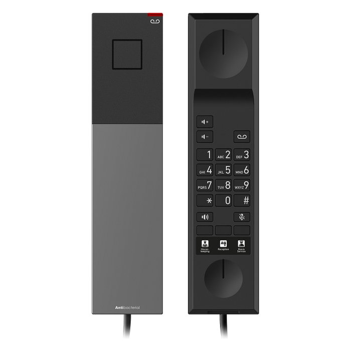 Snom HD300A Teléfono IP Negro para Hotel, Montaje en Escritorio o Pared, Funciones Antibacterianas, Terminal con Auricular Conectado por Cable Snom HD300A Teléfono IP Negro para Hotel, Montaje en Escritorio o Pared, Funciones Antibacterianas, Terminal con Auricular Conectado por Cable