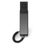 Snom HD300A Teléfono IP Negro para Hotel, Montaje en Escritorio o Pared, Funciones Antibacterianas, Terminal con Auricular Conectado por Cable