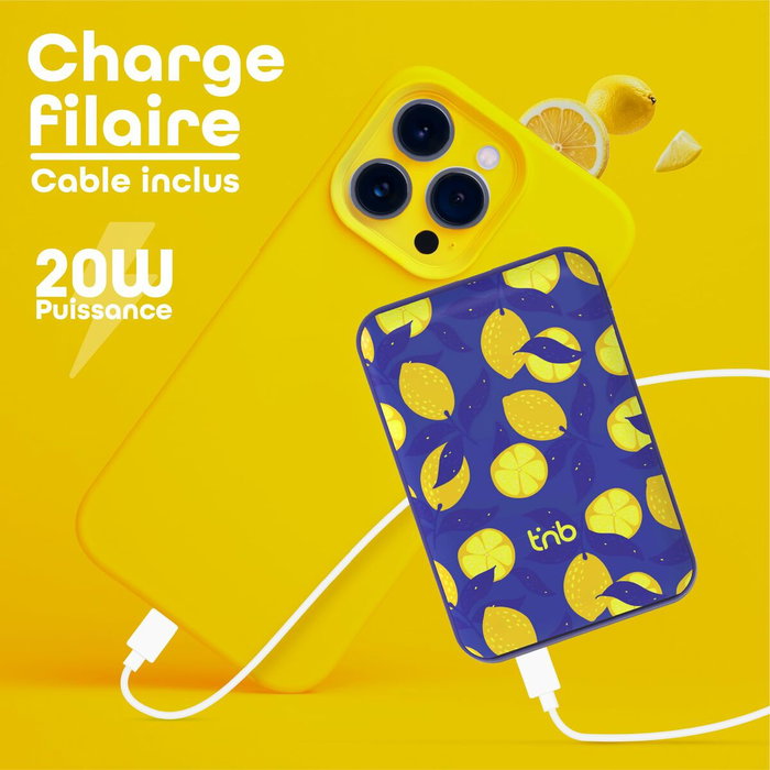 Tnb Powerbank Lemon 5000 mAh Magsafe Tnb Powerbank Lemon 5000 mAh Magsafe